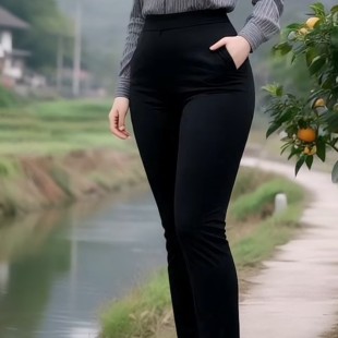 九分西装裤女秋季2025新款高腰显瘦黑色裤子休闲女裤职业小脚裤