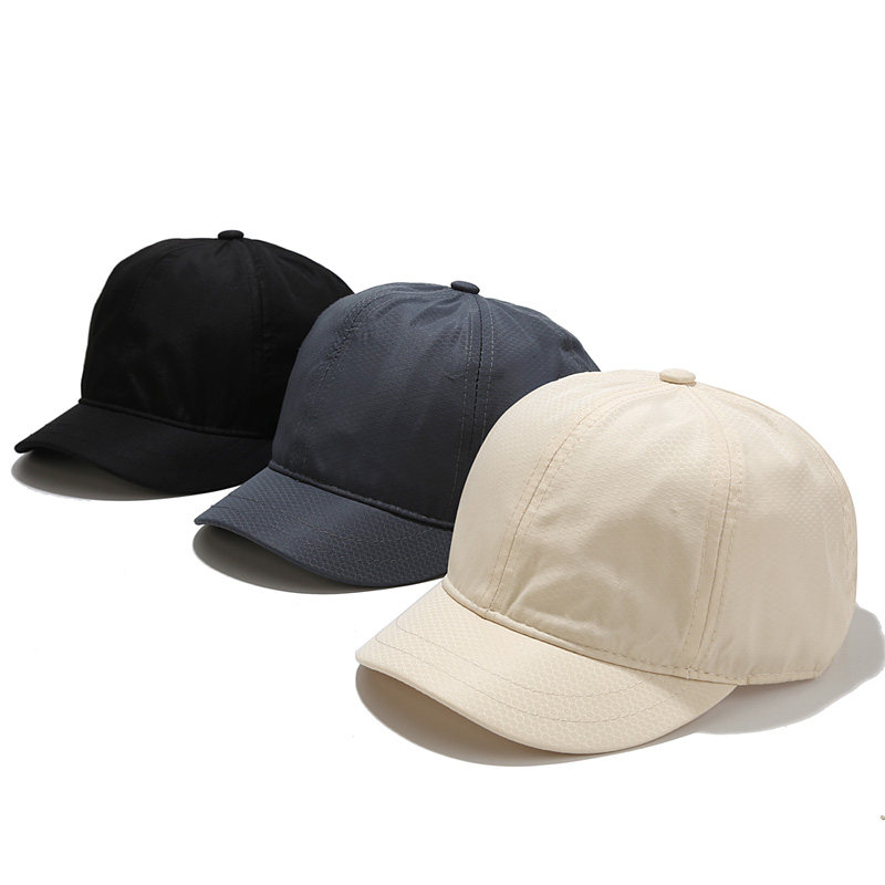 帽子男户外速干蜂窝状棒球帽短帽檐鸭舌帽潮光板时尚休闲帽子百搭