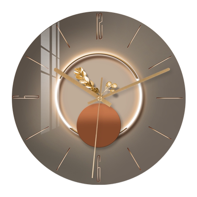 汉仪墨迹简约挂墙石英钟挂表