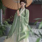 清风 魏晋古装 大袖 原创汉服女 古风学生汉服2024新款 南北朝春秋