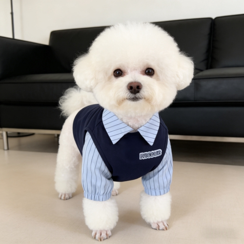 宠物春夏假两件衣服雪纳瑞西高地比熊POLO领柴犬中小狗衣服潮