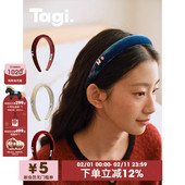 想象彩色钻鼓鼓复古42m Tagi.丝绒 m真丝发箍头箍