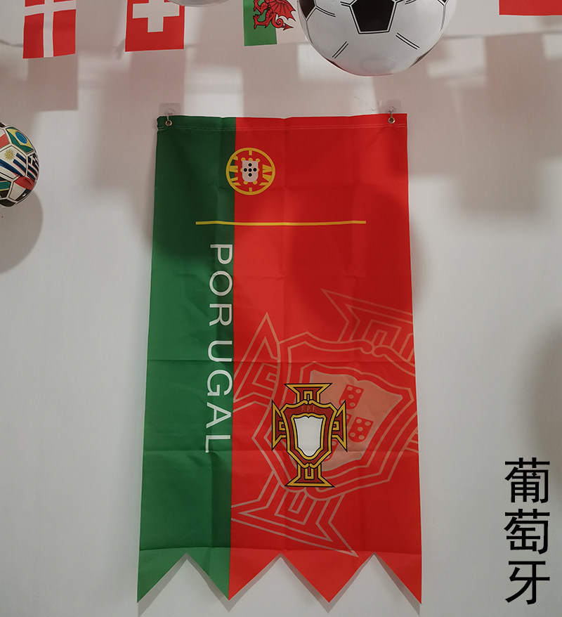 2026美加墨世界杯挂旗足球装饰彩票氛围布置酒店吧KTV主题吊旗