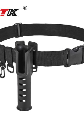 fishking鱼竿支架腰带卡扣式可调节挂钩带锁便携钓鱼装备跨境