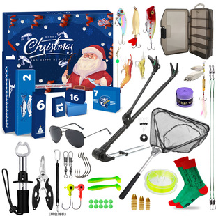掠鲨|24件路亚饵套装盲盒礼物圣诞节节假日跨境亚马逊渔具鱼饵
