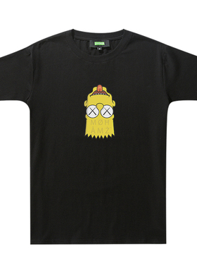 KAWS X 辛普森联名短袖Tee 亲子儿童T恤 趣味个性情侣青年款