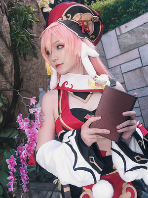 新款游戏原神cos烟绯cos服可爱风动漫角色cosplay服装女全套假发