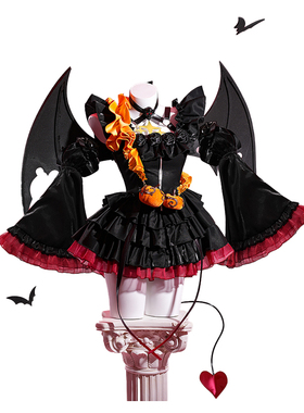 重音cos服 Teto万圣节小恶魔全套cosplay铁头动漫C服铁托女装