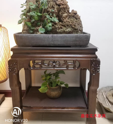 实木盆景架子奇石架底座鱼缸架客厅小方几边几沙发边桌角几正方形