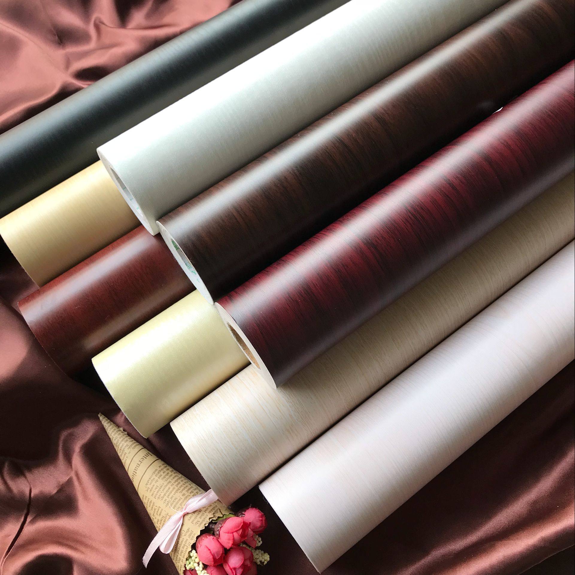 加厚自粘墙纸家具翻新贴纸装饰波音软片防水厨房橱柜衣柜白木纹贴,家居饰品,软装墙贴,淘宝优惠券,粉丝福利购,淘宝优惠卷