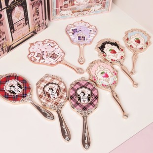 花知晓新品镜子贝壳珍珠仲夏夜系列镜子草莓丘比特手拿镜海洋镜子