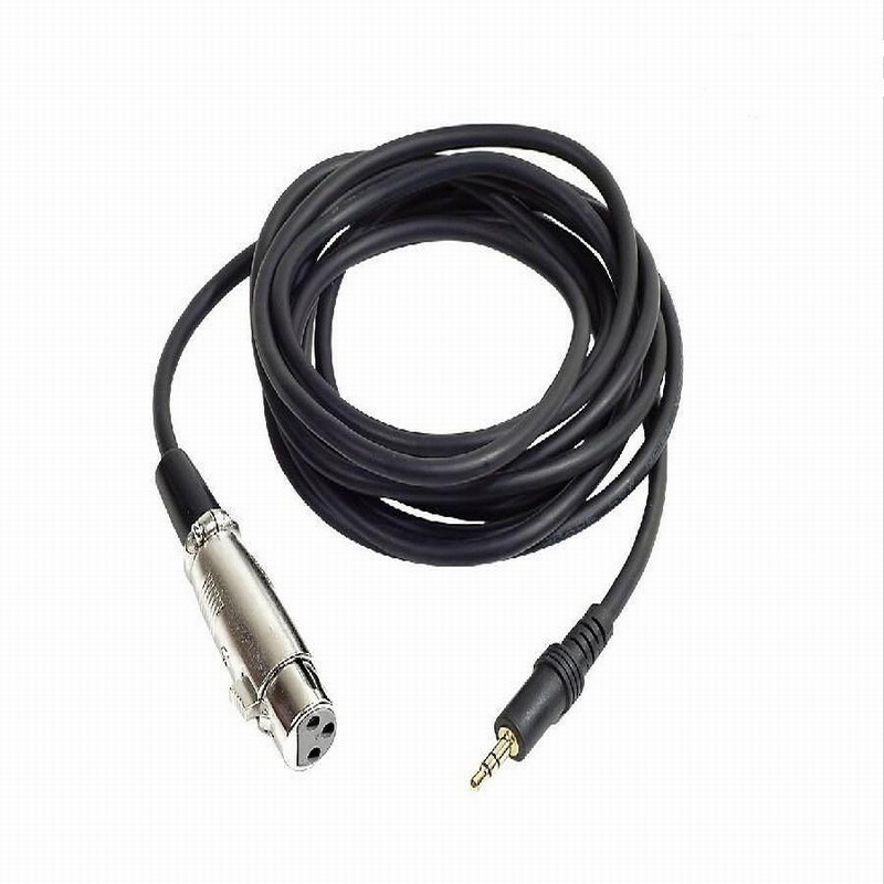 XLR 여성 3.5MM 플러그 콘덴서 마이크 케이블 컴퓨터 사운드 카드 SLR 마이크 연결 범용 오디오 앰프