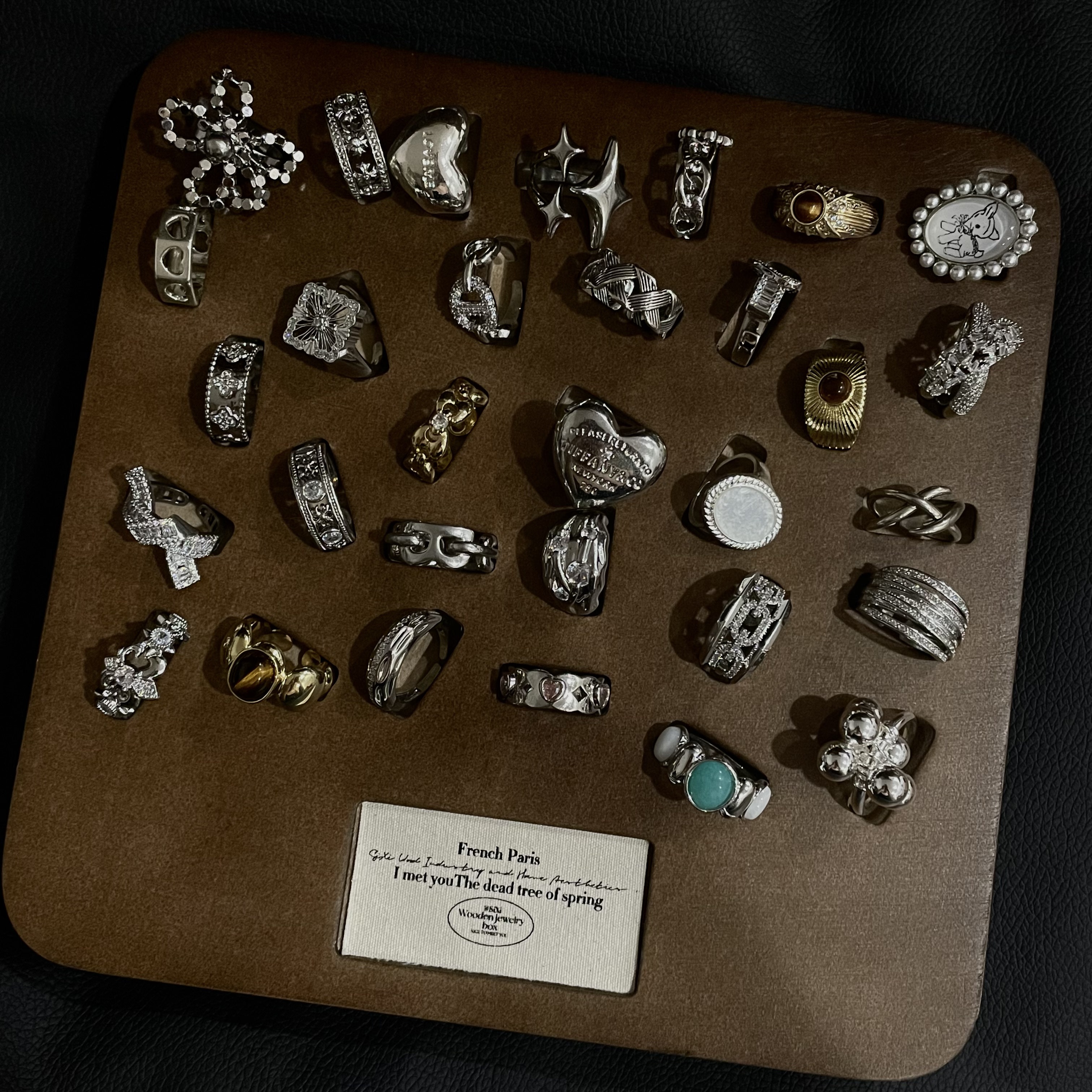 高级设计感轻奢时尚个性小众可调节开口食指戒指