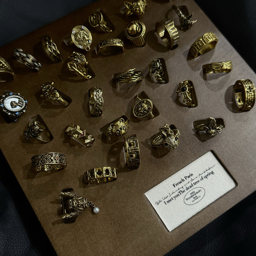 【做旧戒指】中古vintage戒指时尚个性小众设计高级百搭开口戒