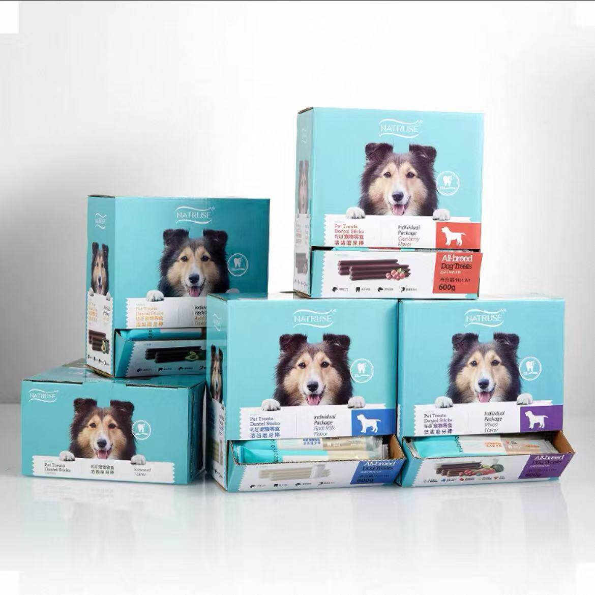 昵趣磨牙棒 泰迪博美中小型犬训犬宠物补钙耐咬洁齿骨600g分装