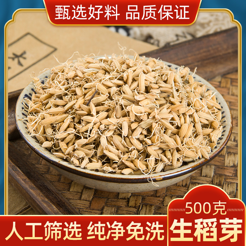 稻芽500g克新货稻谷芽中药材生稻芽另有炒稻芽生麦芽生谷芽双芽水