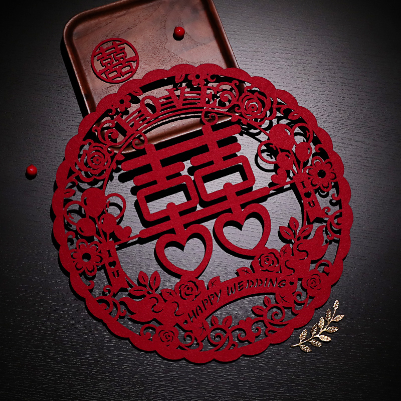 【加厚无纺布】结婚喜字贴