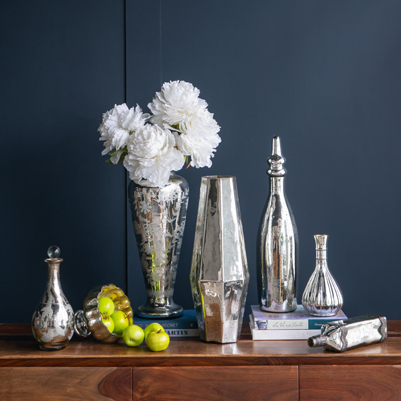 复古玻璃印度进口艺术品摆件花瓶