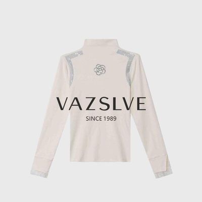 【VAZSLVE/全新奢品】捡漏 烫钻山茶花蕾丝毛衣msl1069