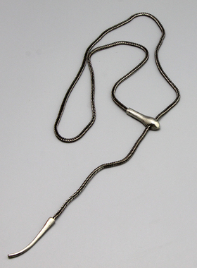 M复古vintage蛇型时尚个性造型项链毛衣链孤品