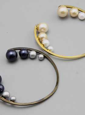 AC【小合社】外贸 欧美简约秀场时尚珍珠手镯