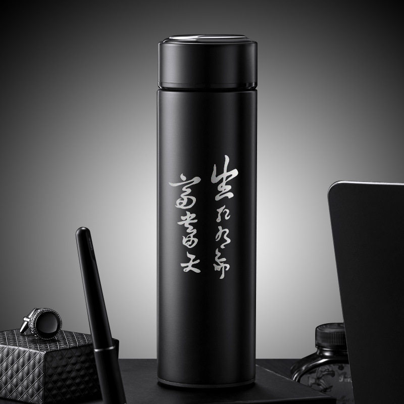 不锈钢保温杯不锈钢保温杯 男士纯色保温杯地摊货源