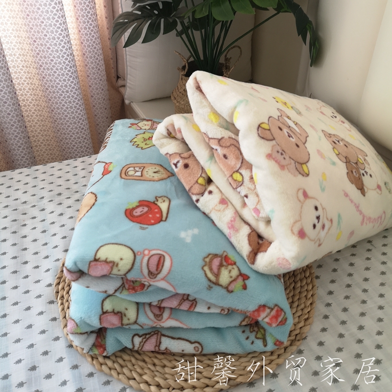 外贸日本被套日式法兰绒蓄热被罩