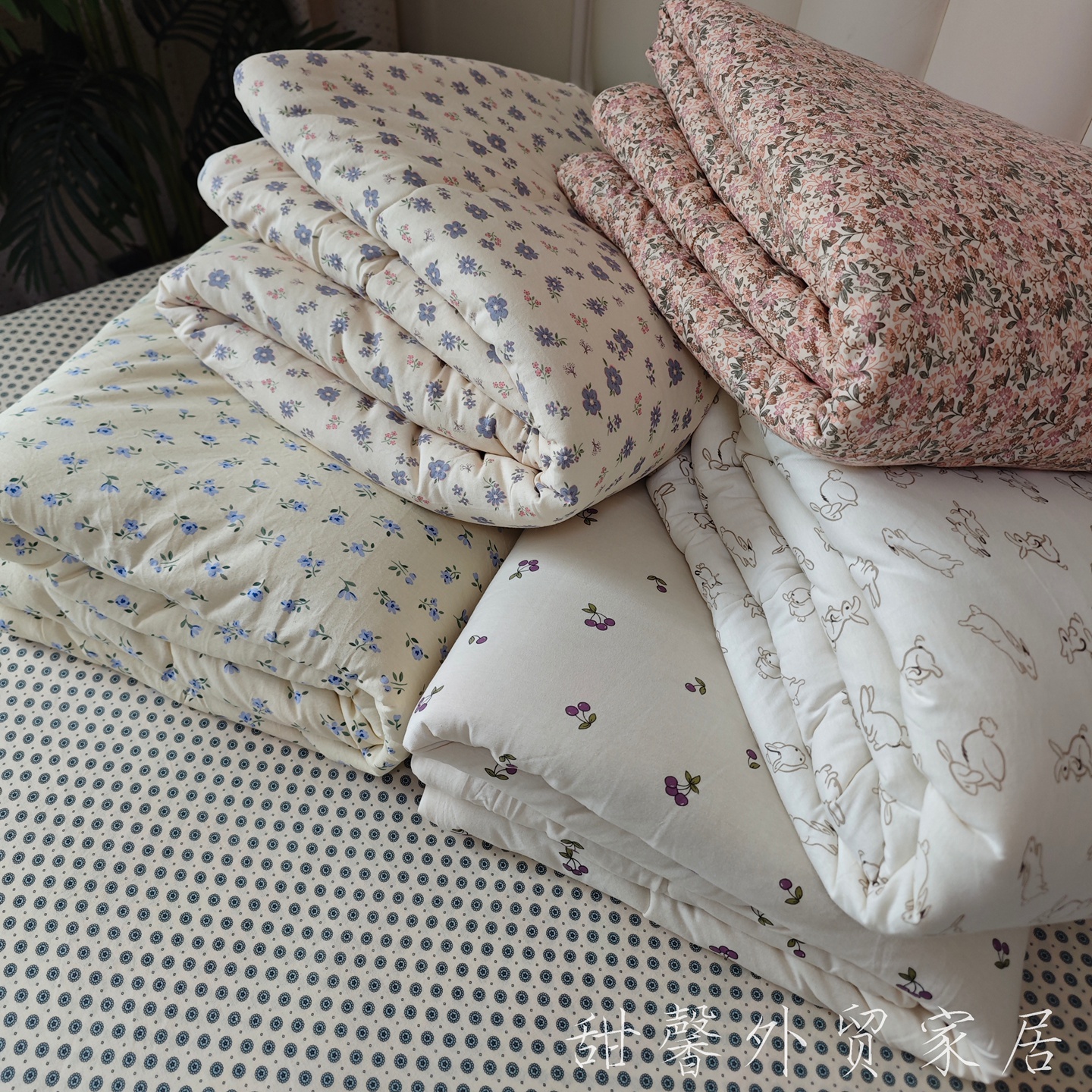 如云朵般柔软~大豆纤维纯棉被子