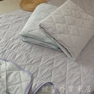 日本尾单120x200单人床用 纯棉绒状工艺床护垫子 这条垫子是纯棉
