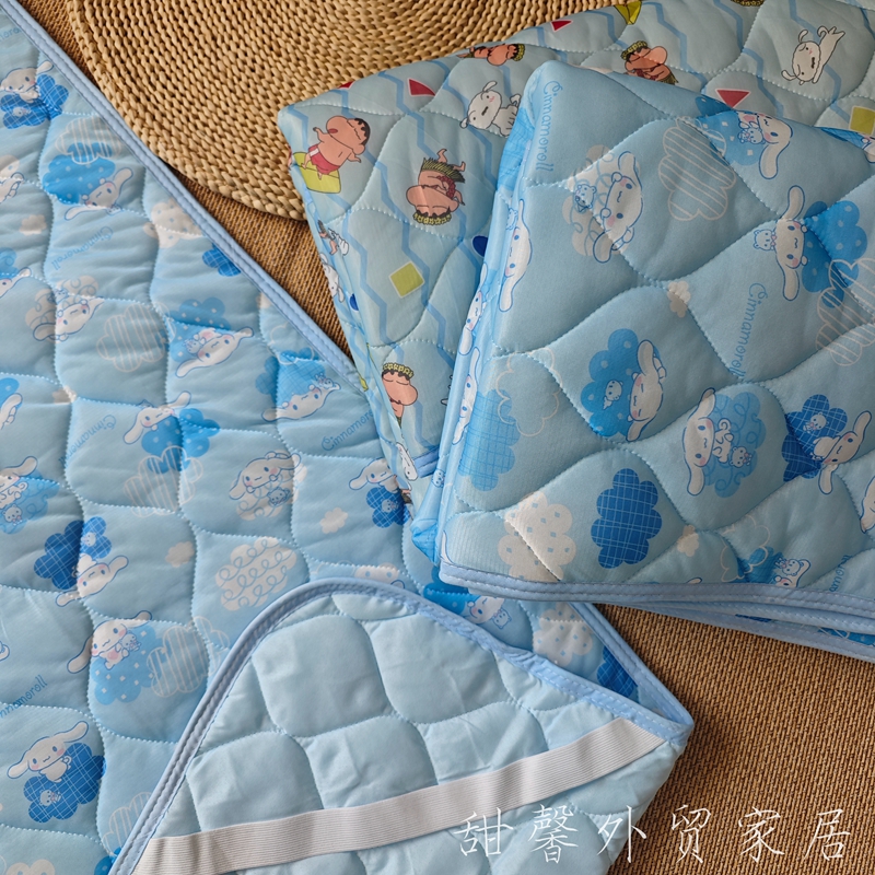 出口日本凉感卡通床护垫软糯单人