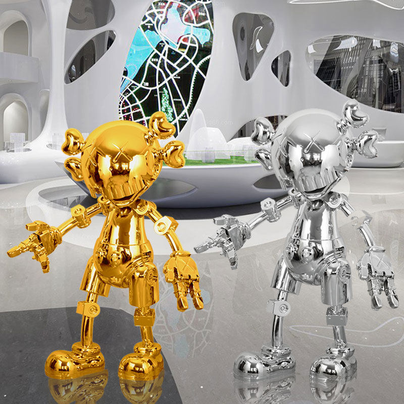 落地公仔网红雕塑机器人大摆件