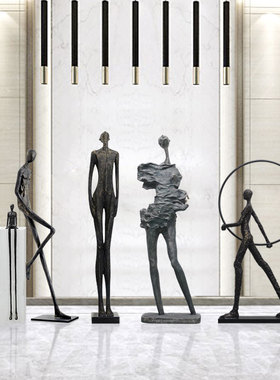 样板房间大堂抽象玻璃钢艺术品