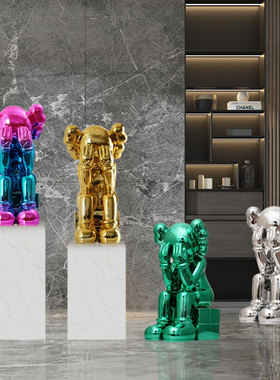 网红kaws芝麻街商城店面大摆件