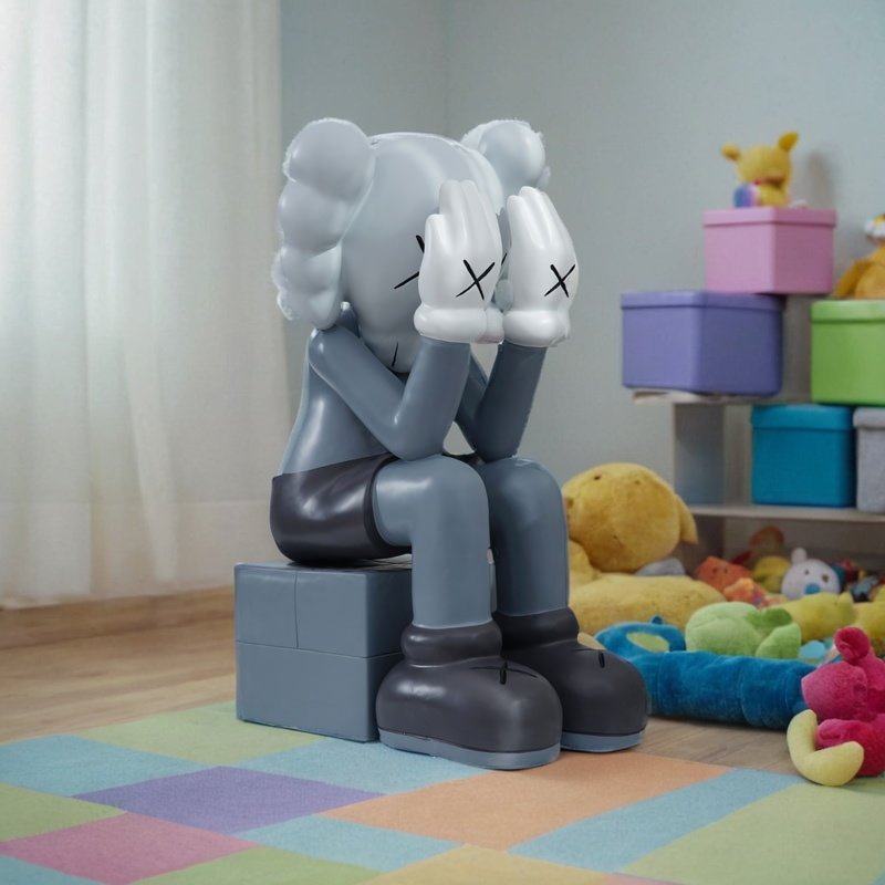 落地大雕塑玻璃钢卡通暴力熊公仔