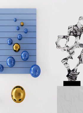 样板间艺术风陈设抽象别墅软装