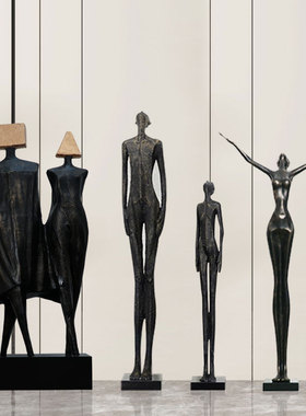 人像样板房间展厅走廊抽象艺术品