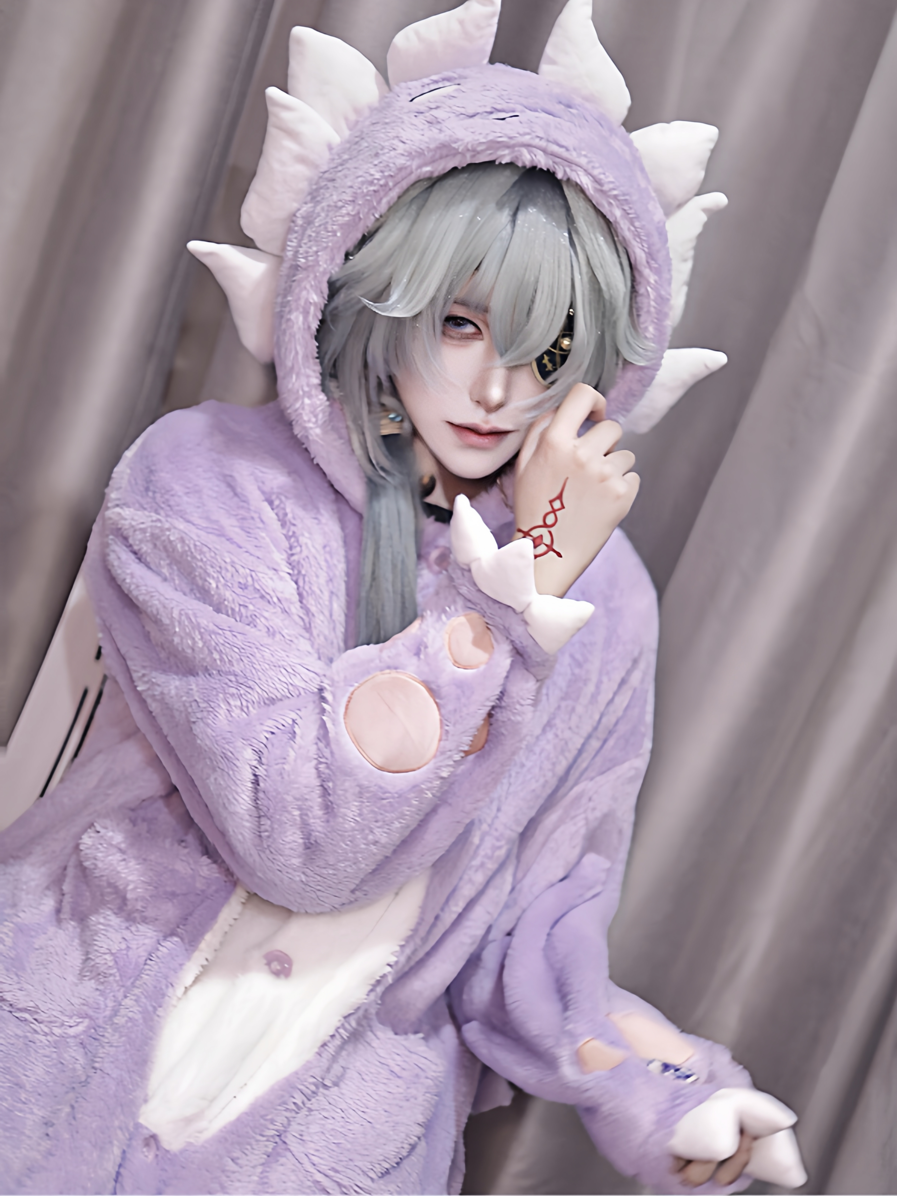 新款可爱大地兽睡袍女珊瑚绒秋冬睡衣卡通家居服套装崩坏星穹铁道