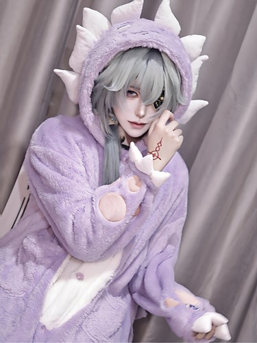 新款可爱大地兽睡袍女珊瑚绒秋冬睡衣卡通家居服套装崩坏星穹铁道