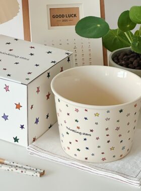 可爱星星陶瓷碗家用高颜值