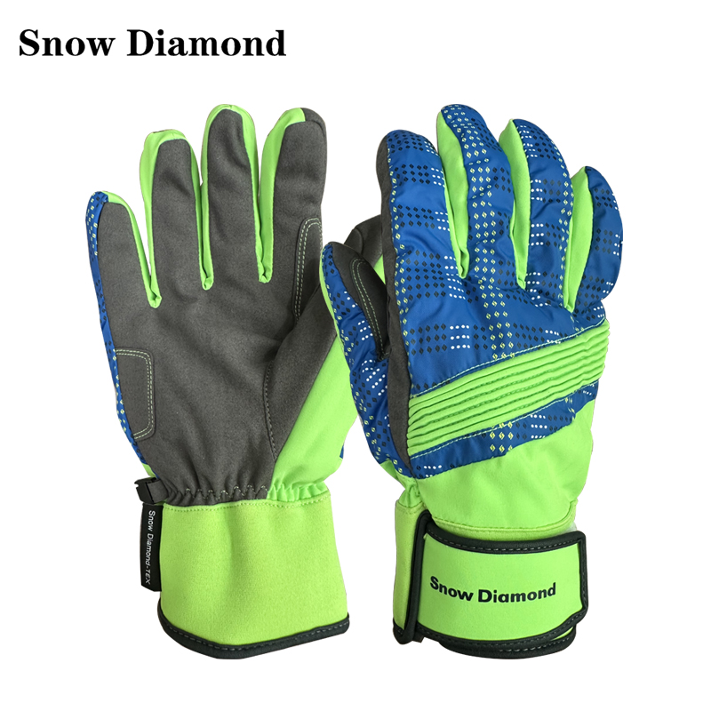 男士滑雪防风保暖加绒手套