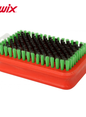 SWIX滑雪板上蜡刷矩形钢刷刮蜡后第一遍用刷单双板清洁刷除蜡刷