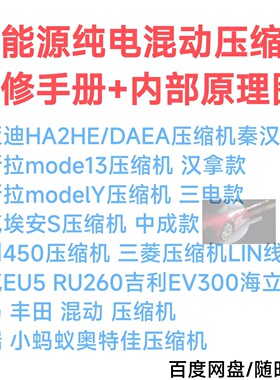 新能源车纯电混动压缩机维修手册原理图10款压缩机控制板内部电路