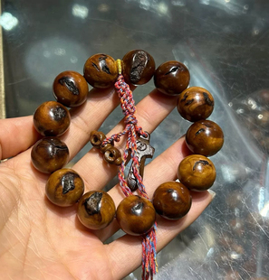 天然雷击枣木手串18mm男女单圈全雷痕款佛珠桃木剑手链配饰