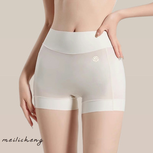 打底四角裤 防走光安全裤 透气 女高腰收腹提臀大码 无痕奶皮平角内裤