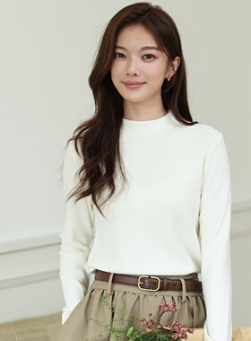 珂希卡858羊毛天丝3.0|实穿小立领单件秋冬百搭打底衫外穿上衣