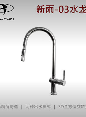 【好喜龙头】新雨03水龙头厨房龙头电镀抽拉龙头