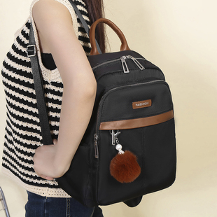 新款旅行轻便双肩包女防水大容量牛津布背包休闲百搭高级感电脑包