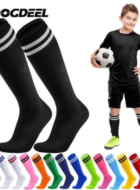 Loogdeel 1 Pair Soccer Socks Stripe Knee High Softball Baseb