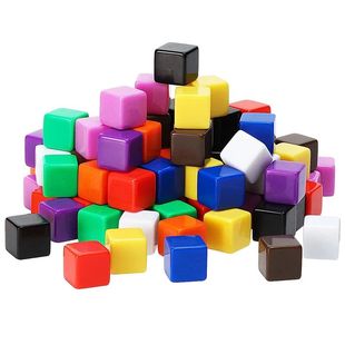20PCS Blank Dice 16MM Counting Cubes Math Manipulatives Kids