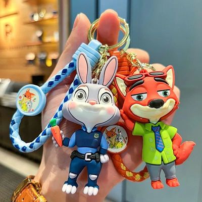 Zootopia Toys Durable Keychian Action Figures Judy Hopps Emm